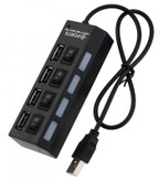 هاب USB 2.0 چهار پورت مدل HI-SPEED – دارای کلید روشن و خاموش