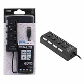 هاب USB 2.0 چهار پورت مدل HI-SPEED – دارای کلید روشن و خاموش
