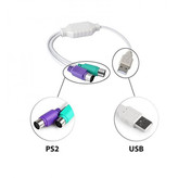 کابل تبدیل USB به PS/2 برند KAISER – مناسب اتصال موس و کیبورد PS/2 به پورت USB