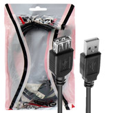 کابل افزایش طول USB ۱.۵ متری V-NET – افزایشدهنده مطمئن پورت USB برای دستگاههای جانبی