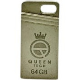 فلش مموری ۶۴ گیگ QUEEN مدل ARC – طراحی خاص، فلزی و مقاوم برای ذخیرهسازی حرفهای