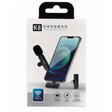 میکروفون یقهای مدل K8 – میکروفون بیسیم با کیفیت ضبط بالا مخصوص موبایل و تولید محتوا
