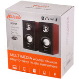 بلندگو دوتیکه KAISER مدل KS-61 – صدای قدرتمند و طراحی شیک برای استفاده روزمره