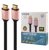کابل HDMI 4K MACHER مدل MR-187 (۵ متر) – انتقال تصویر و صدا با کیفیت بالا برای فواصل طولانی