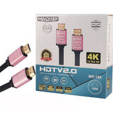 کابل HDMI 4K MACHER مدل MR-188 (۱۰ متر) – انتقال تصویر و صدا با کیفیت بالا در فواصل طولانی