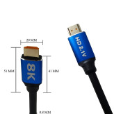 کابل HDMI 8K DETEX مدل 3M – انتقال تصویر با رزولوشن فوقالعاده و کیفیت بینقص
