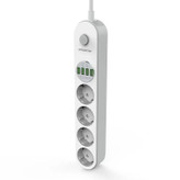 محافظ برق KINGSTAR مدل KPS5120 – چهار پریز + چهار پورت USB برای محافظت کامل