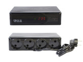 محافظ برق دیجیتالی OMEGA مدل F6000 – بدنه فلزی، نمایشگر دیجیتال و ۴ پریز دوشاخه