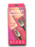 کابل شارژ آیفون SENTEX مدل CS-11A – سازگار با Lightning، مقاوم و کاربردی