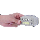 چراغ پیشانی (هدلایت) ROHS مدل HX-817S سنسوردار، Type-C، نور فوققوی COB + 5 LED