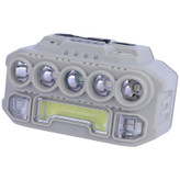 چراغ پیشانی (هدلایت) ROHS مدل HX-817S سنسوردار، Type-C، نور فوققوی COB + 5 LED