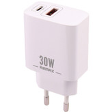 آداپتور شارژر 30 وات REMAX مدل RP-U82 – دو پورت Type-C و USB