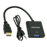 تبدیل VGA به HDMI MACHER مدل MR-206 به همراه AV