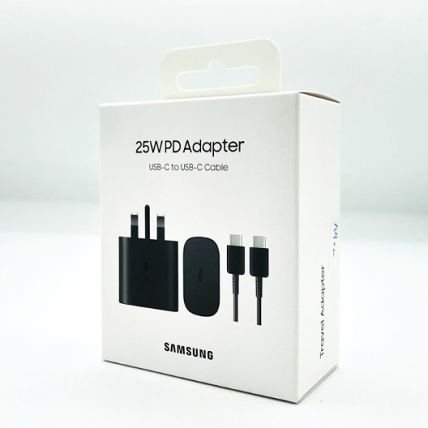 آداپتور 25 وات سه پین سامسونگ مدل EP-T2510 به همراه کابل دوسر تایپ سی