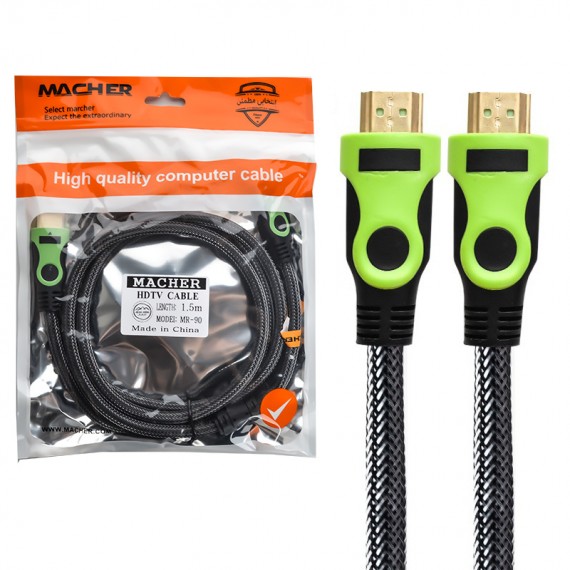 کابل HDMI مچر (MACHER) مدل MR-90 طول 1.5 متر