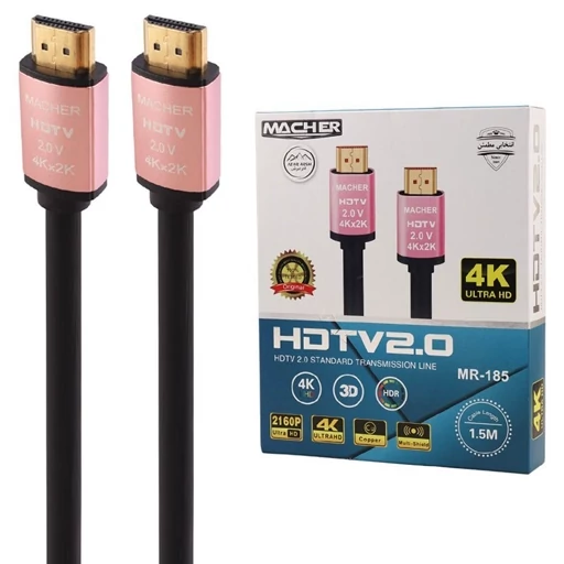 کابل HDMI نسخه 4K برند MACHER مدل MR-185 - انتقال تصویر با وضوح بالا