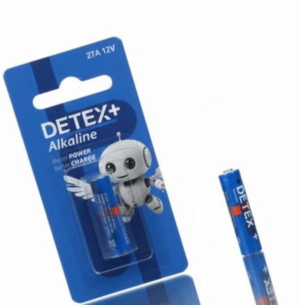 باتری ریموتی آلکالین دتکس (DETEX) مدل 27A ولتاژ ۳ ولت