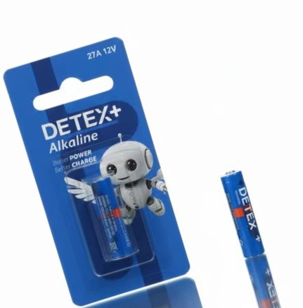 باتری ریموتی آلکالین دتکس (DETEX) مدل 27A ولتاژ ۳ ولت