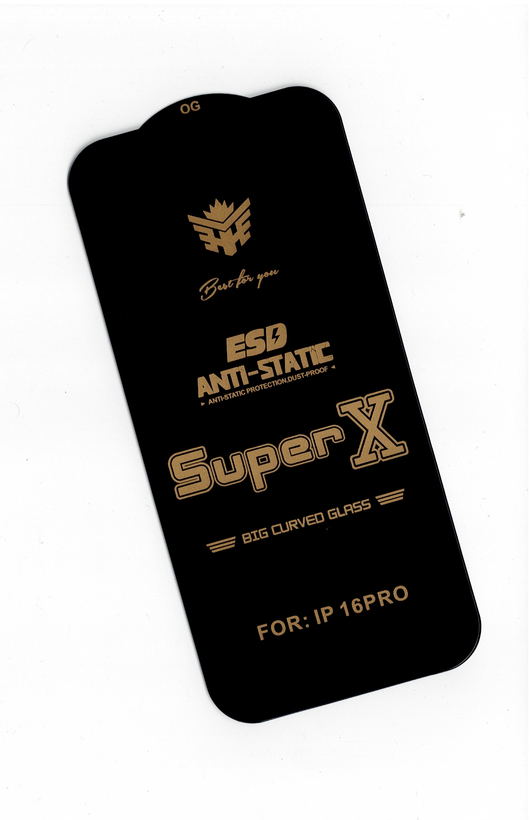 گلس SUPER X/ANTISTATIC محافظ صفحه نمایش IP17 , IP16 (PRO) : سپری نامرئی برای گوشی شما
