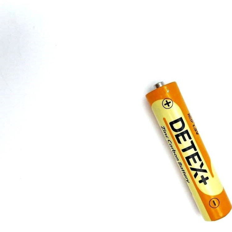 باتری نیمه قلمی کربنی DETEX مدل AAA R03P 1.5V – بسته 4 عددی